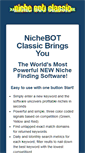 Mobile Screenshot of nichebotclassic.com
